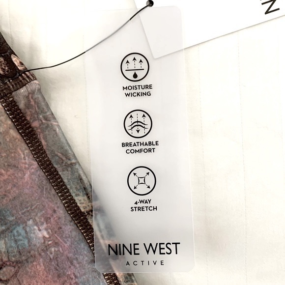 Nine West Active Capri Snakeskin Print Leggings - Picture 3 of 14